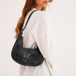 Сумка женская, багет, на молнии, цвет серый - Simaland фото 8