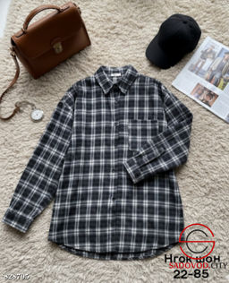 Рубашка женская в клетку