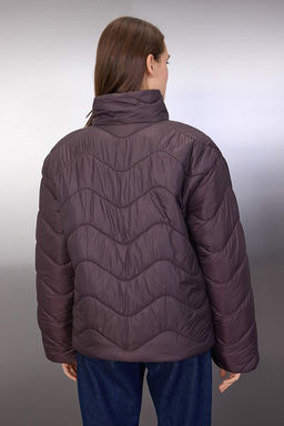 Kahverengi Regular Kal?p Kapitone Mont TWOAW26MO00132 - Trendyolmilla фото 7