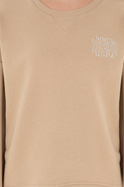 Женский свитшот песочного цвета Неожиданная скидка в корзине - U.s. polo assn фото 6