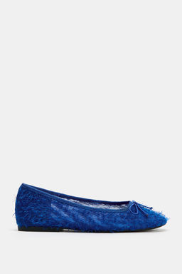 BAILARINA PLANA TEJIDO LAZO / Azul - Zara фото 2