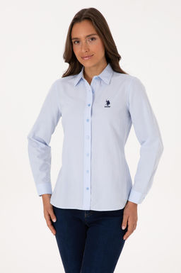 Kad_n A__k Mavi Uzun Kollu Basic G_mlek Sepette S_rpriz _ndirim - U.s. polo assn фото 8