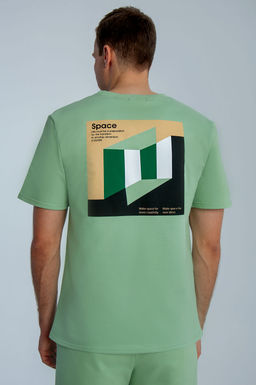 Арт. 63612 Комплект с шортами мужской 48-56 (5 шт) Цвет:верх-салатовый,низ-салатовый - Идеал фото 6