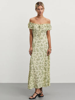 Платье миди с цветочным принтом / Zarina  фото 7