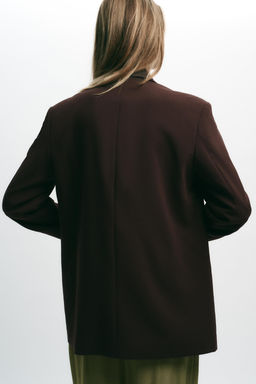 BLAZER CRUZADA OVERSIZE / Marr?n - Zara фото 6