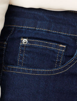 Джинсы Vilatte клеш из денима темно-синий  фото 7