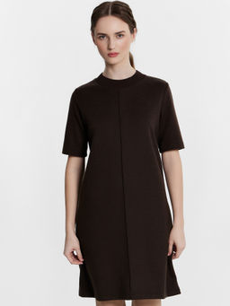 Платье женское коричневое шоко 152660