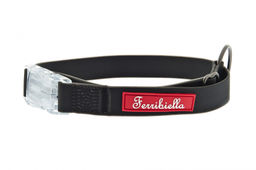 ВИА Тонкий силиконовый ошейник, черный 1,5X20-30 см (COLLARE FUN FLAT 1,5X20-30CM NERO) HI725-N HI725-N