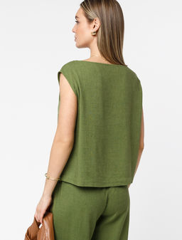 VILATTE / Топ изо льна с вискозой фото 3