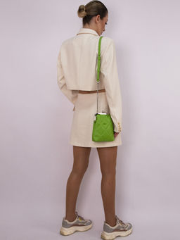 LACCOMA сумка Китти-Ф826-травяной эко кожа хлопок  фото 8