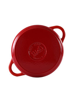 52848 GIPFEL Кастрюля MAJOLICA FLAME 24х17 см / 4,3 л из чугуна с эмалированным покрытием с крышкой. Цвет: оранжевый. - Werner фото 14