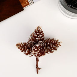 Декор для творчества «Шишки» (1 набор=1 букет) в букете 6 шт. 11×2.3×2.3 см