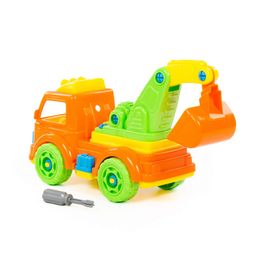 Конструктор-транспорт Автомобиль-экскаватор (в сеточке) - Полесье фото 7