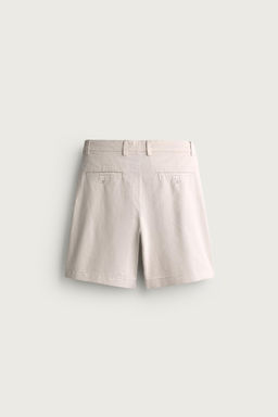 BERMUDA REGULAR FIT PLIEGUES / Piedra - Zara фото 8