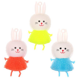 Цена за 12 шт. Антистресс сквиш мялка «Зайка», цвета МИКС, в шоубоксе