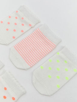 ?izgili K?z Bebek Patik ?orap 5li