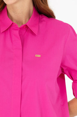 U. S. Polo Assn Женская рубашка с длинным рукавом цвета фуксии - U.s. polo assn фото 7