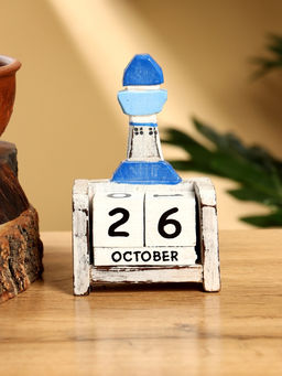 Календарь настольный Маяк, 7411 см, дерево, бело-синий - Simaland фото 2