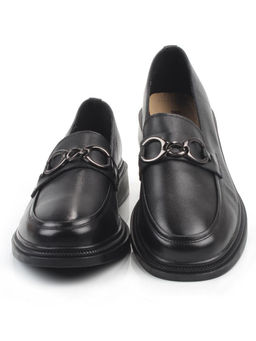 06-DYL122-1 BLACK Туфли женские (натуральная кожа)