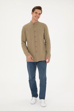 Мужской вязаный кардиган цвета хаки - U.s. polo assn фото 11