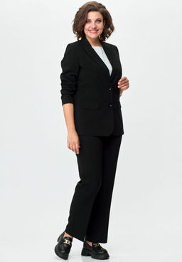 Жакет БелЭльСтиль 203-Р черный однотон фото 3