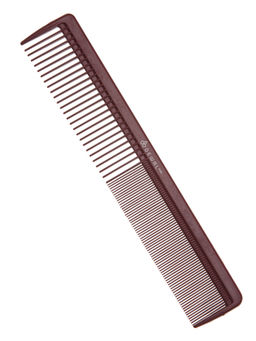 Dewal Профессиональный гребень для волос комбинированный / Carbon Bordo 6039 CBN, 21,5 см