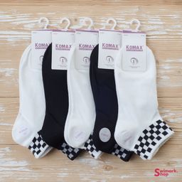 Носочки женские короткие с рисунком B1501-4, 10 пар в уп.