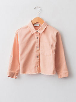 Basic Uzun Kollu Gabardin K?z ?ocuk G?mlek