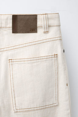 JEANS BAGGY ESTRUCTURA / Crudo - Zara фото 5