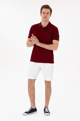 Erkek Slim Fit Polo Yaka Bordo Basic Ti__rt Sepette S_rpriz _ndirim - U.s. polo assn фото 4