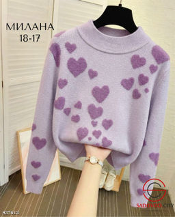 Кофта женская с сердечками