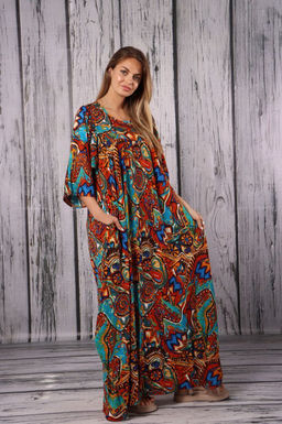 ПЛАТЬЕ ТЮЛЬПАН ЦВЕТНОЕ