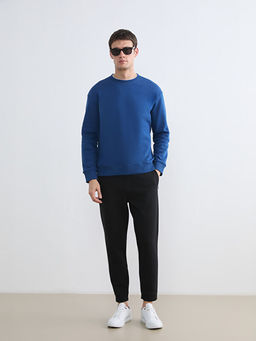 Bisiklet Yaka Erkek Kal?n Sweatshirt