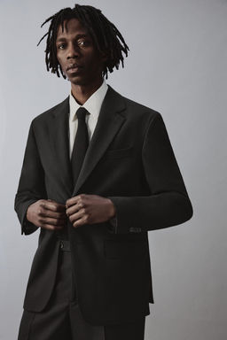 BLAZER TRAJE 100% LANA / Negro - Zara фото 6