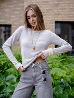 полупрозрачный лонгслив- паутинка - Binita фото 3