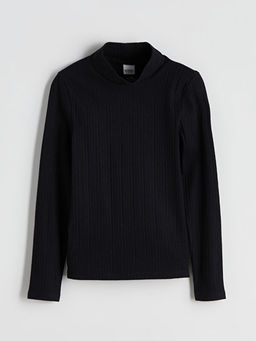 Bal?k?? Yaka K?z ?ocuk Triko Kazak