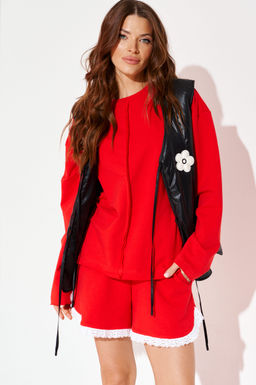 костюм женский 2-х предметный (джемпер + шорты) - Elletto фото 6