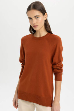 Relax Fit Bisiklet Yaka Triko Kazak - Defacto фото 11