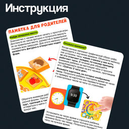 Развивающая игра Часы-сортер, 10 заданий, 3+ - Iq-zabiaka фото 5