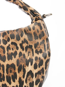 LACCOMA сумка Офелия-HL040-леопард темно коричневый эко кожа хлопок