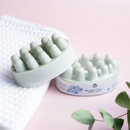 Мыло массажное с голубой глиной 100 г