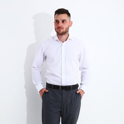 Ремень мужской, ширина 3,5 см, винт, пряжка металл, цвет чёрный - Simaland фото 3