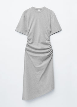 Vestido midi asim?trico tipo camiseta - H&m фото 2