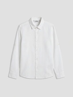 Uzun Kollu Erkek ?ocuk Poplin G?mlek