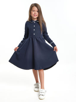 Платье для девочки в школу синее	 UD 7491 синий - Mini maxi фото 5
