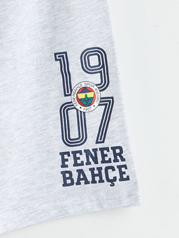 Beli Lastikli Fenerbah?e Bask?l? Erkek ?ocuk Pijama ?ort 2li