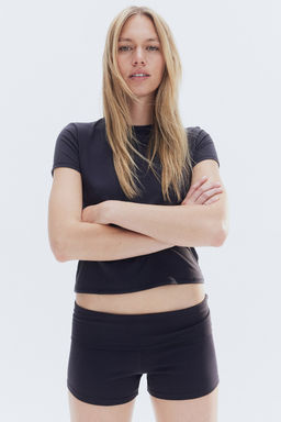 Microshorts de punto