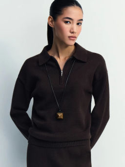 Джемпер поло с молнией / Zarina