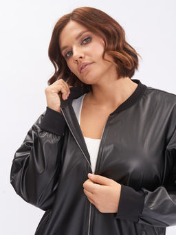 Бомбер из эко-кожи ZGA00409BLS01