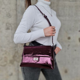 Женская кожаная сумка через плечо 0050-17